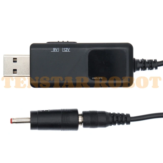 USB Boost Converter DC 5V to 9V 12V USB Step-up Cable + 3.5x1.35mm Connecter For Power Supply/Charger/Power Converter