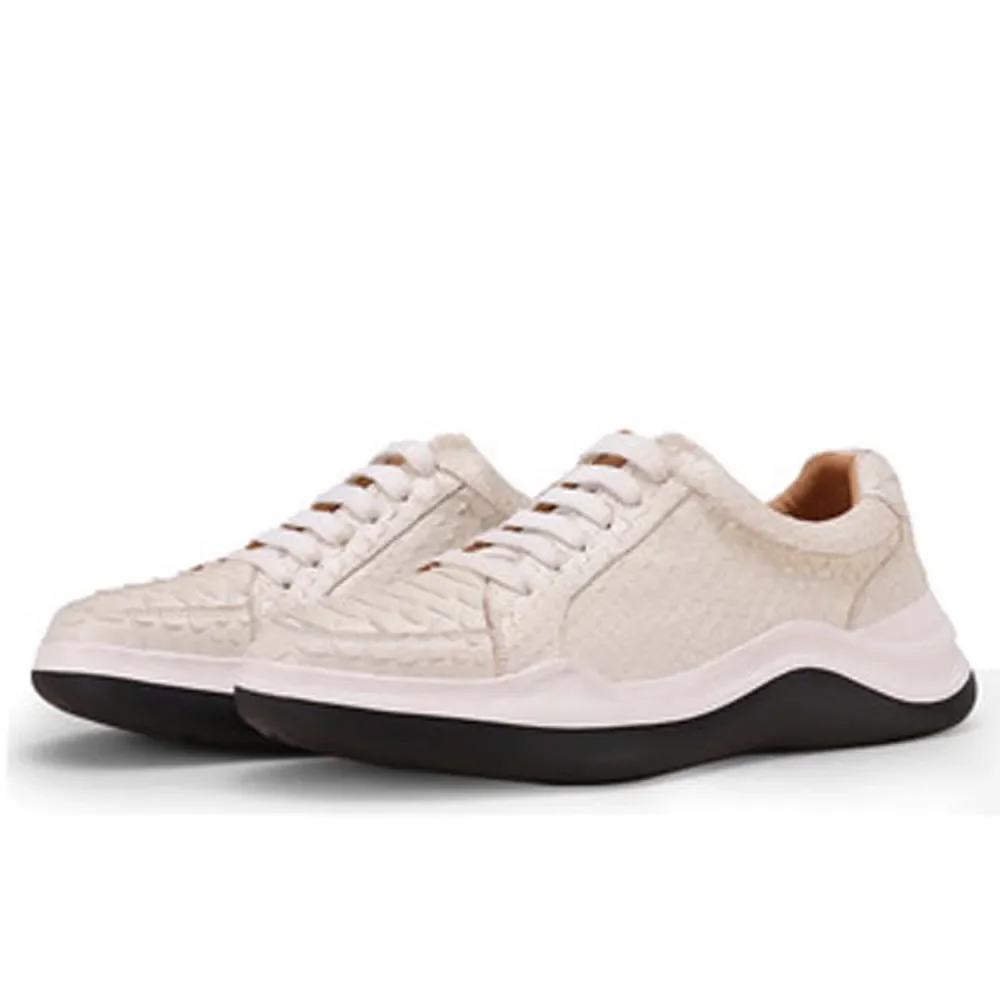 

piliyuan Men's shoes new Snake skin male Leisure shoes Genuine python leather Soft bottom men shoes