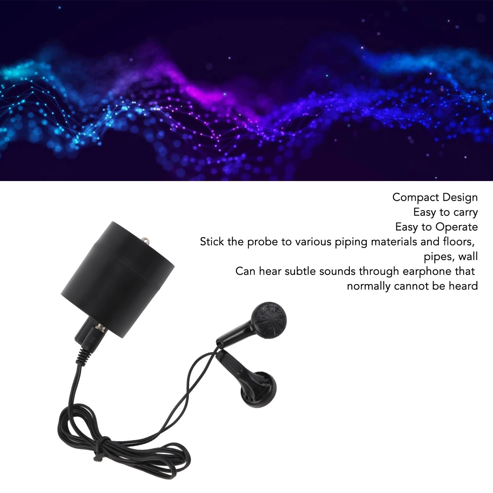 

Pipe Water Oil Leakage Detector - Through Wall High Strength Voice Listening Microphone Amplifier