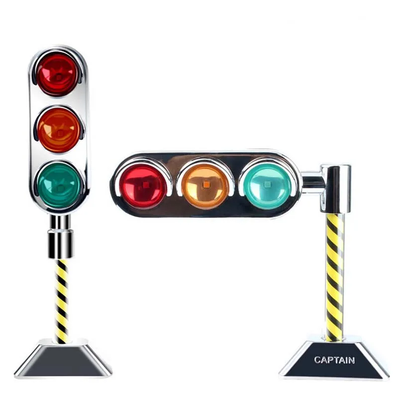 Mini Traffic Light LED Car Interior Decorative Lights 3-light 3-color Signal Lamp Universal for Car Home Office Bar Room Decor