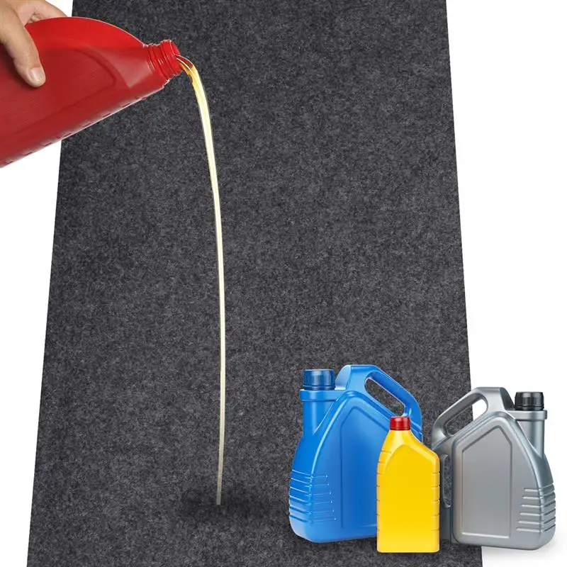 

Oil Spill Mat 7.4×8.4Ft Absorbent Oil Pad With Waterproof Backing Reusable Non-Slip Garage Floor Mat Cuttable Parking Mat