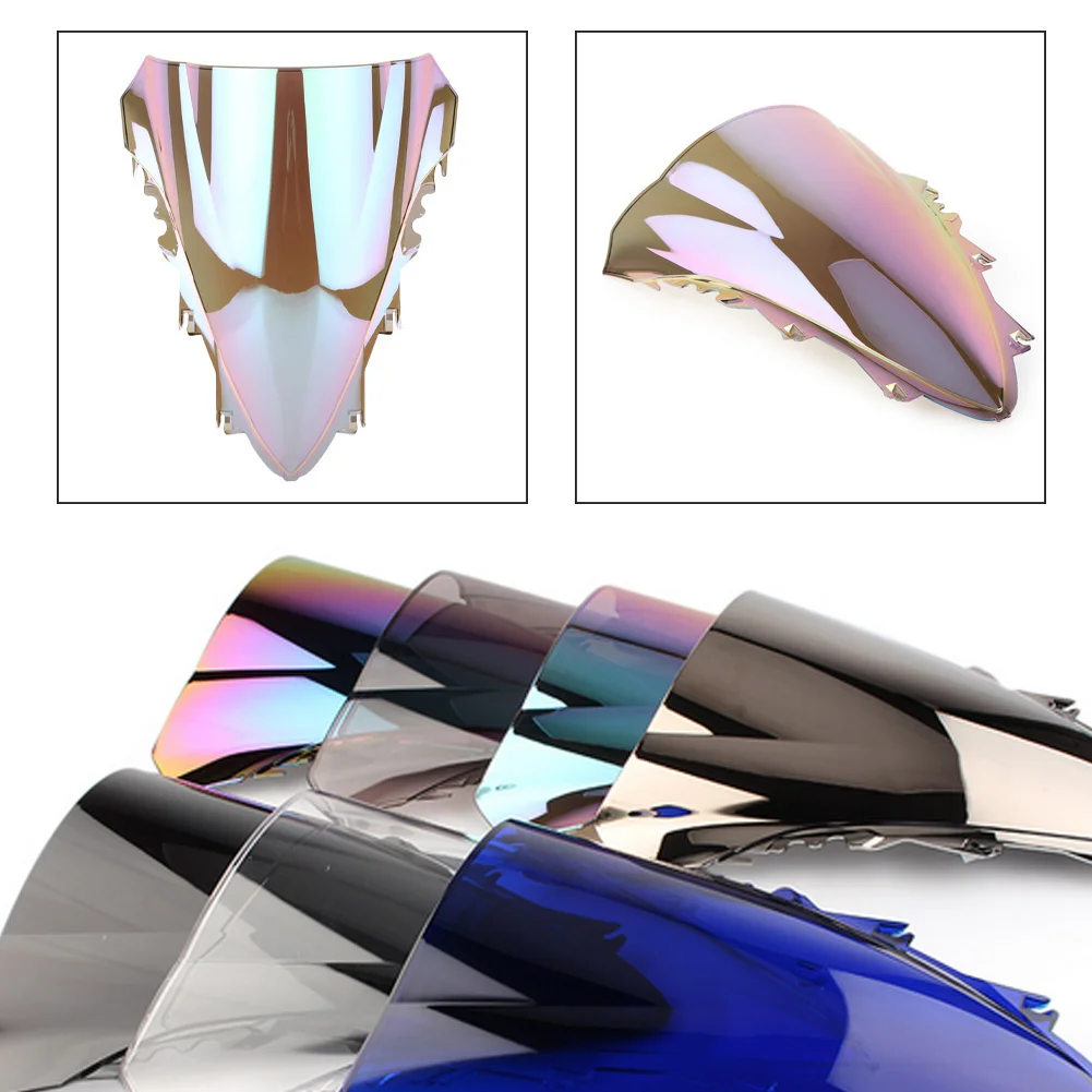 Motorcycle Double Bubble Windshield Deflector Protector Wind Screen For Yamaha YZF 1000 R1 YZF-R1 2007 2008 YZFR1 07 08