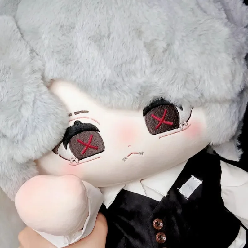 

40CM Anime Identity Ⅴ Aesop Carl Cosplay Soft Sitting Posture Plush Doll Body Change Clothes Pillow Stuffed Toy Adorable Gift