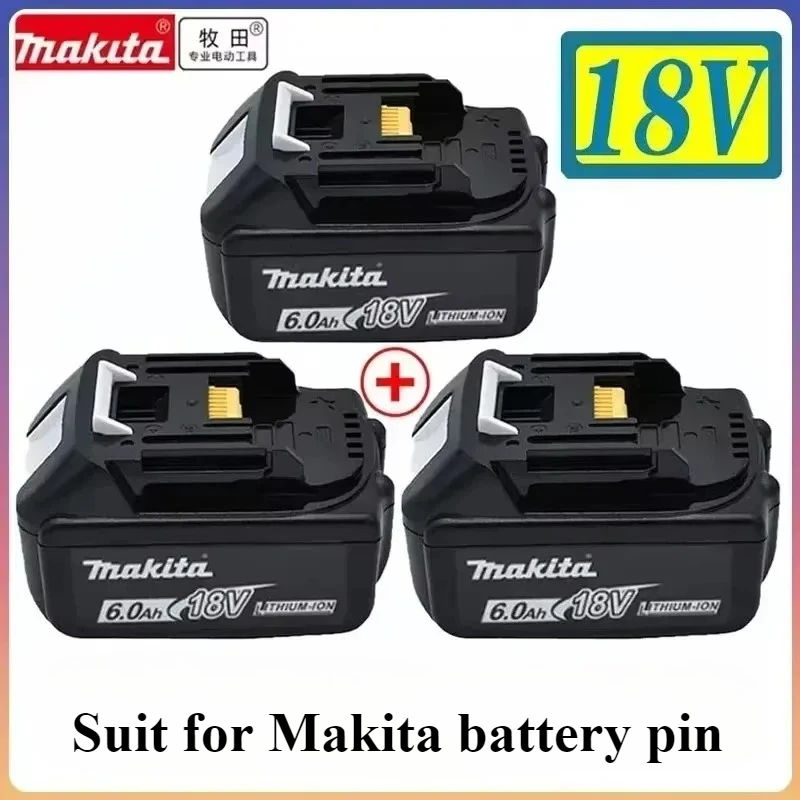 OriginalForMakita18VBatteryPinRechargeablePowerToolMakita18VBattery,Replaceable6Ah/5AhLithium-ion,BL1860B-AliExpress