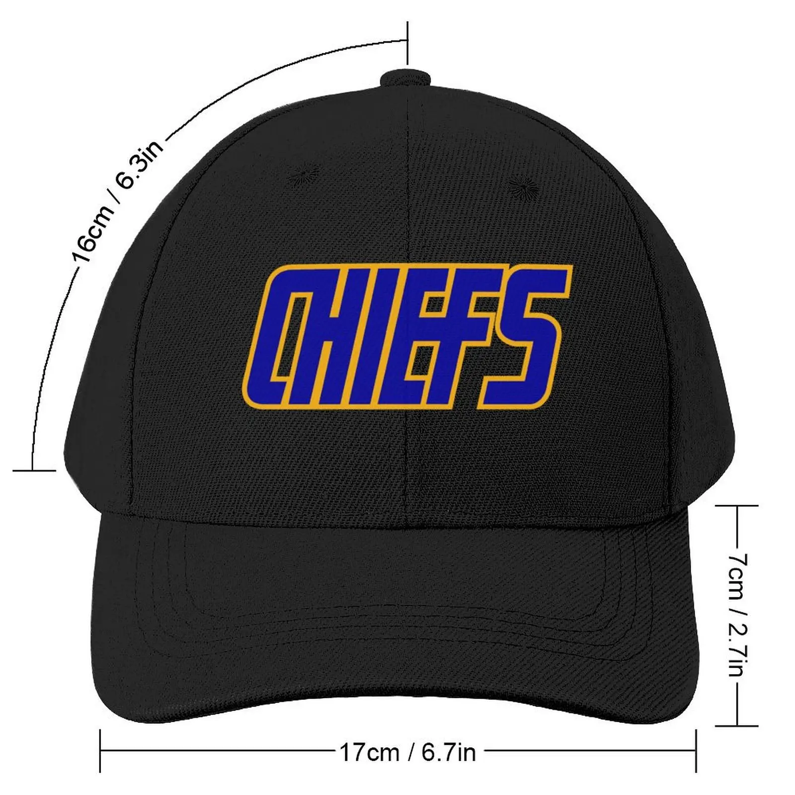 Charlestown Chiefs Ice Hockey Team Logo (Slap Shot movie) Baseball Cap |-F-| Big Size Hat Visor Men Golf Wear Women's