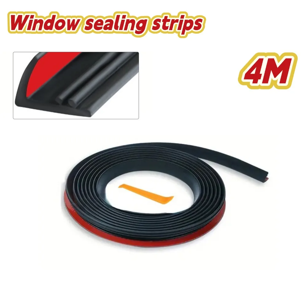 

13,12 футов, уплотнительная лента для двери автомобиля, окна, резиновая, авто, наполнитель зазора бокового окна, уплотнитель, шумоизоляционные защитные полоски