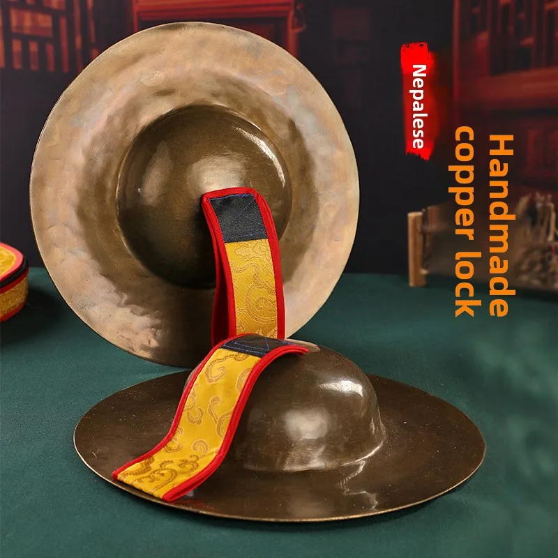 Authentic Nepal Copper Cymbals Handcrafted Tibetan Buddhist Music Instrument