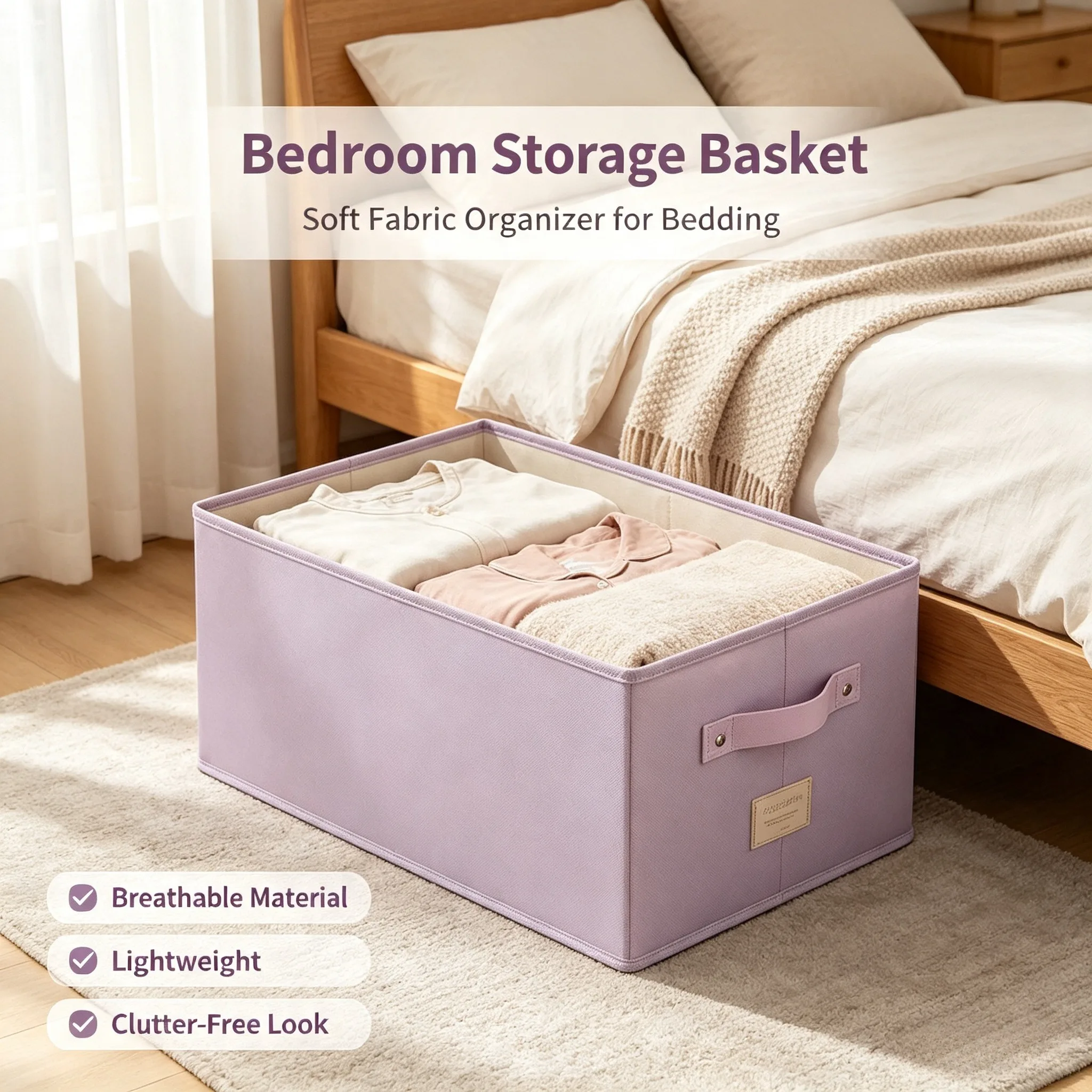 Foldable Non-woven Fabric Storage Box Thickened Household Wardrobe Clothes Organizer Safe for Moms And Babies Odorless