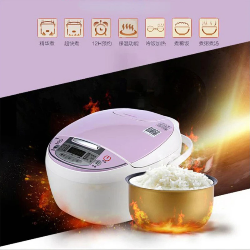 

Rice household rice cooker 4L reservation timing portable steamer heat up lunch box food warmer container