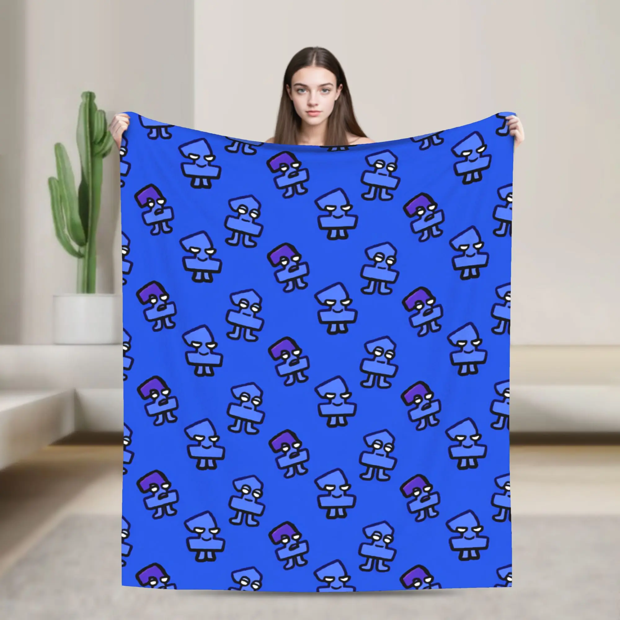 One TPOT Pack Decken BFDI dekorative Flanell-Überwurfdecke für Wohnzimmer, weiche Tagesdecke in individueller Qualität, Geschenk