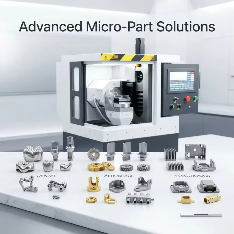 Precision Desktop 5 Axis CNC Machine Micro Milling Center for Medical and Jewelry