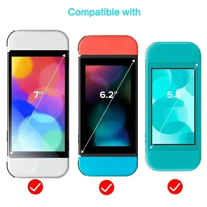 1/2/3Pack Premium Tempered Glass For Nintendo Switch Lite/Switch Oled Screen Protector HD Clear Anti-Scratch Protective Film