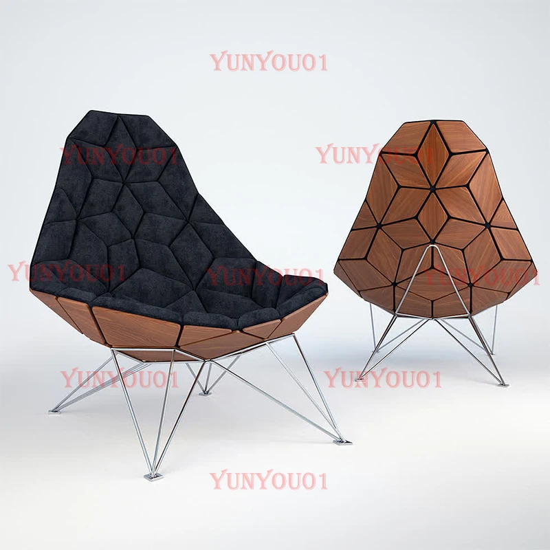 

FRP Square Chair Rhombus Sofa Chair Negotiation Chair Leisure