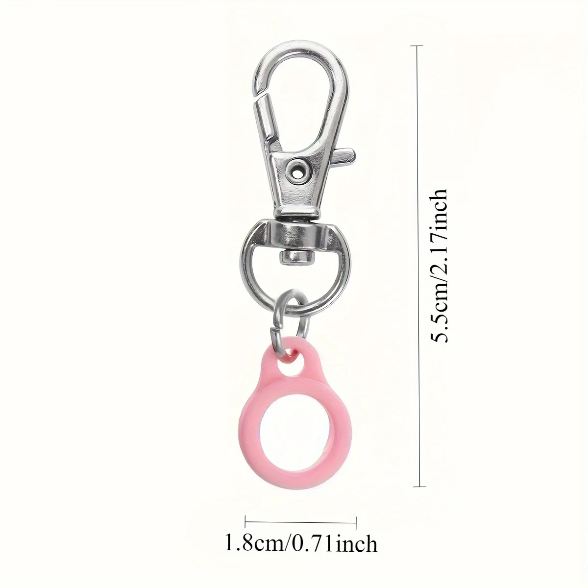 5pcs Silicone Anti-Lost Adjustable Rings Pen Holder with Clips for Lanyards, Ideal for Nurses