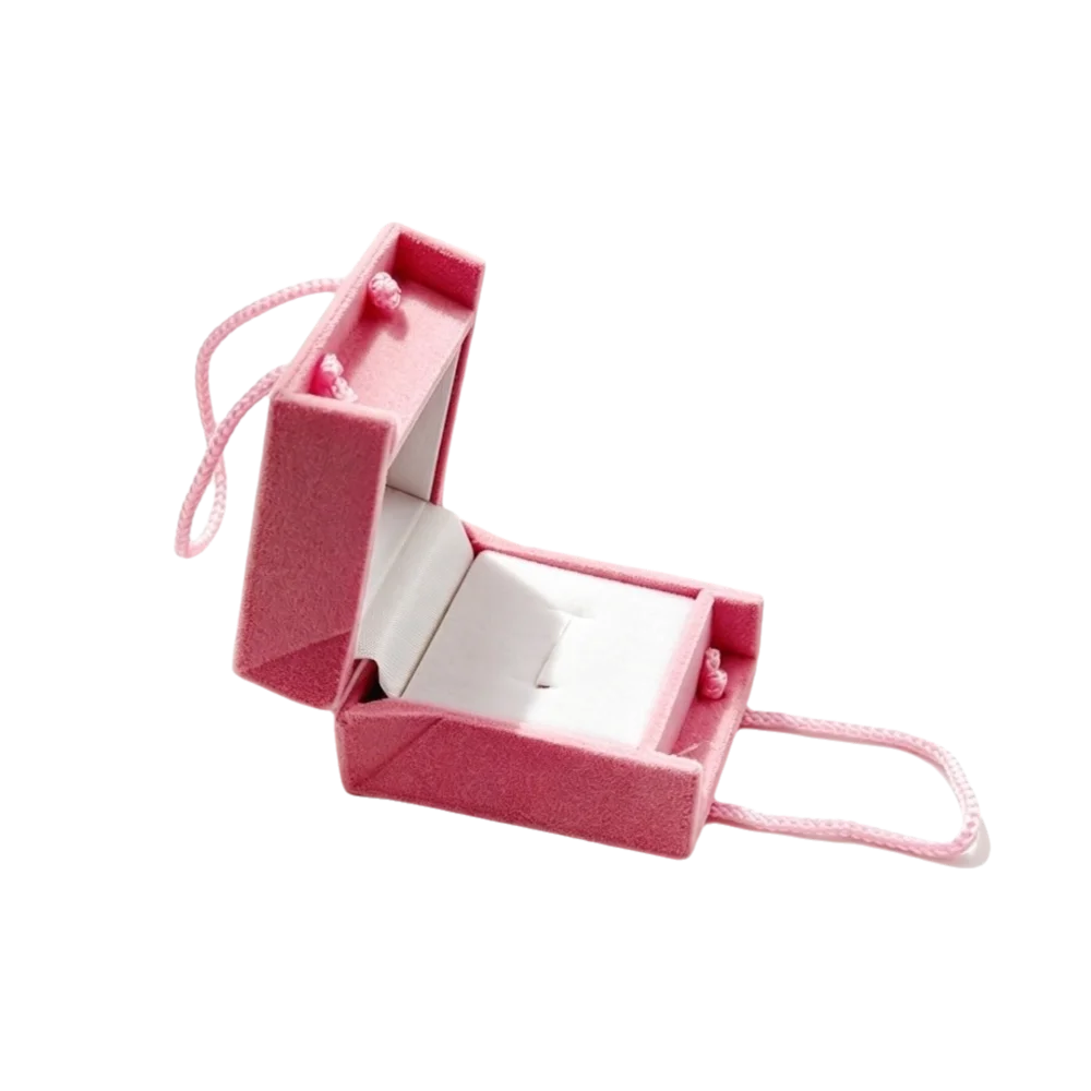 Wedding Christmas Jewelry Box Storage Anti-collision Crown Snowflake Bell Rings Box Mini Portable Flannel Jewelry Organizer