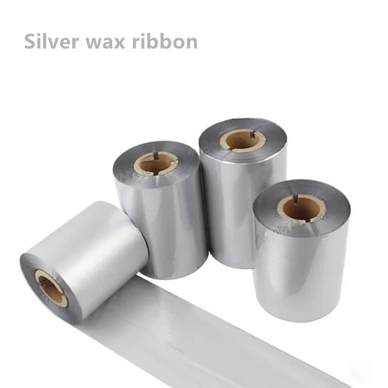 Golden and Silver Wax Ribbon Barcode Printer Thermal Transfer Printing Label Gold Silver Compatible Wax Ribbon