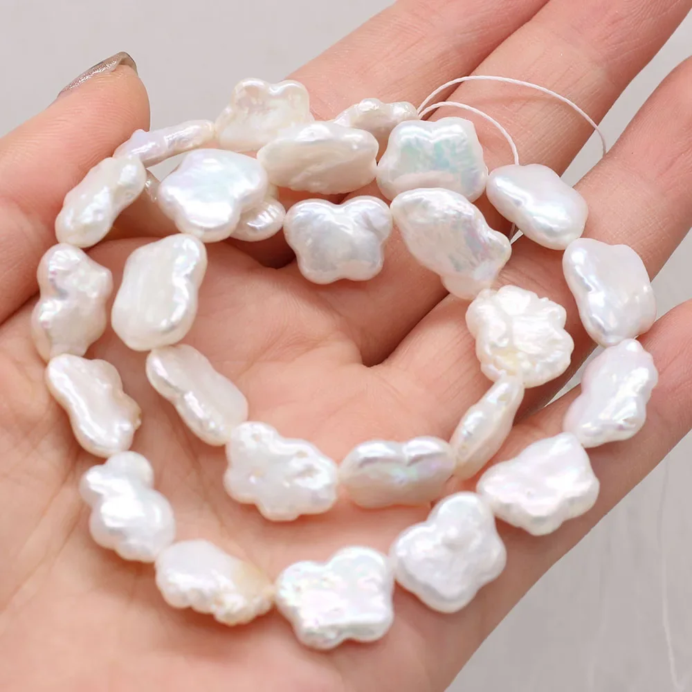 Natural Pearl Butterfly Shape Beads 11x15mm-12x16mm DIY for Jewelry Making Necklaces Accessories Bracelet Earrings Gift