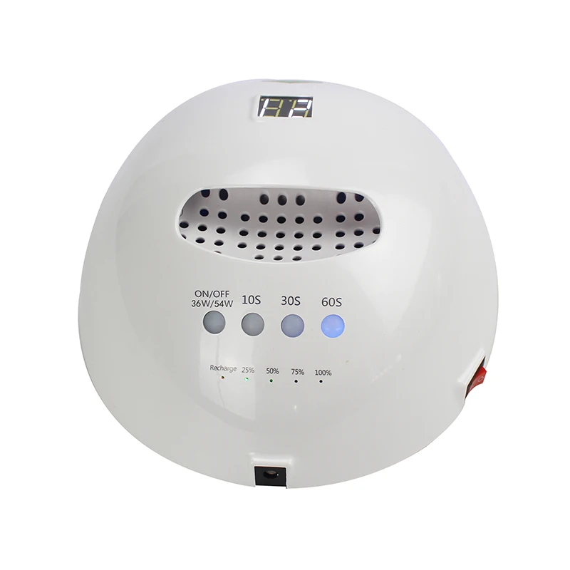 Portable Rechargeable Professional Nail Dryer Wireless LED Nail Lamp White OEM ODM for Salon And Home
