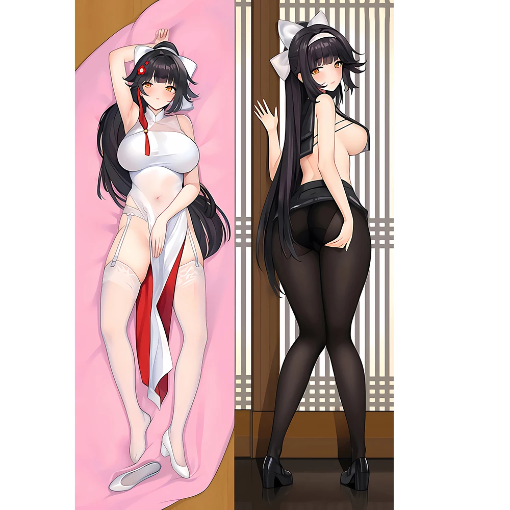 Azur Lane Takao Dakimakura Double Sided Printing Pillow Case Anime Cosplay Body Pillow Case Soft Throw Cushion