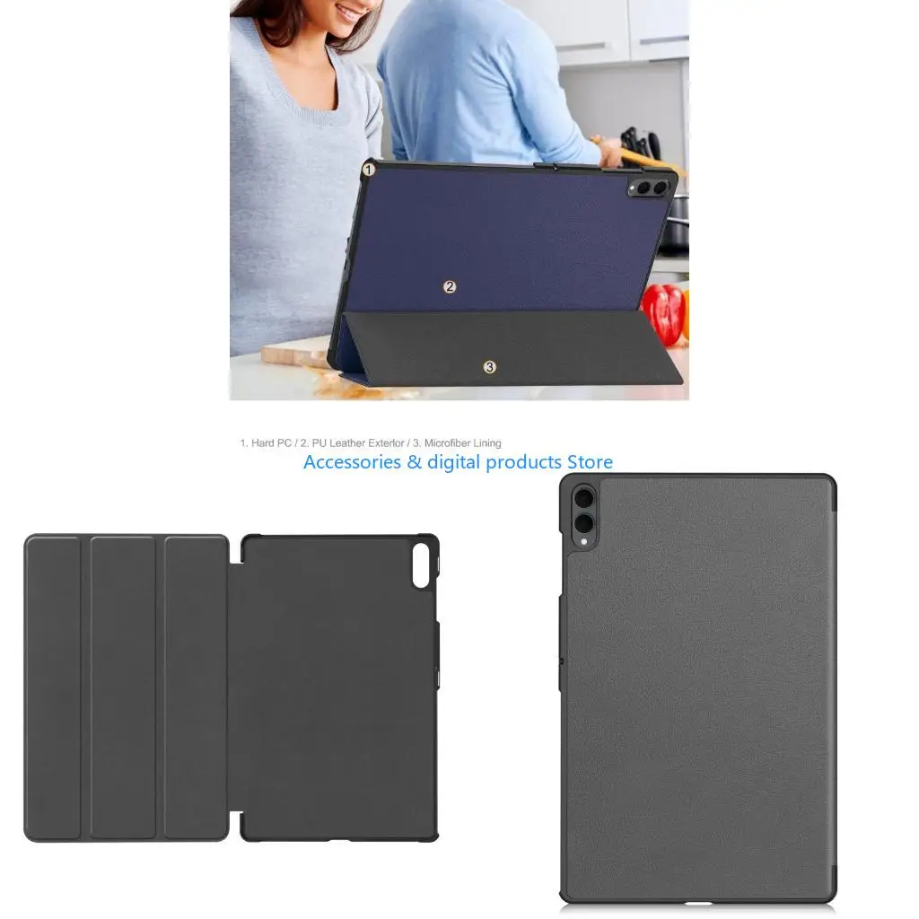 77JD Folding Stand Cover Auto Sleep Wake Protective Case for Tab S11 14.6inch