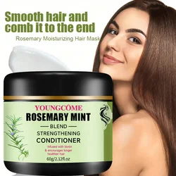 Rosemary moisturizing hair mask,Repair Damage DryFrizz Hair Keratin Smoothing Shiny Deep Nourishing Repair Damaged Hair Restore