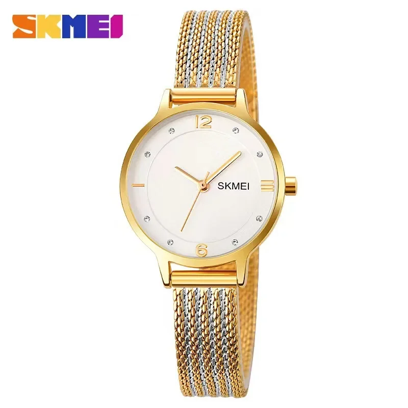 

SKMEI 1874 Fashion Japan Quartz Movement Wristwatch Ladies Hour Clock Relogio Feminino Stainless Steel Bracelet Women Watches