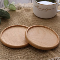 1/2/3pcs Wooden Coaster Rack Black Walnut Beech Varnish Single Coaster Box Placemats Storage Box Table Cup Mat Decoration