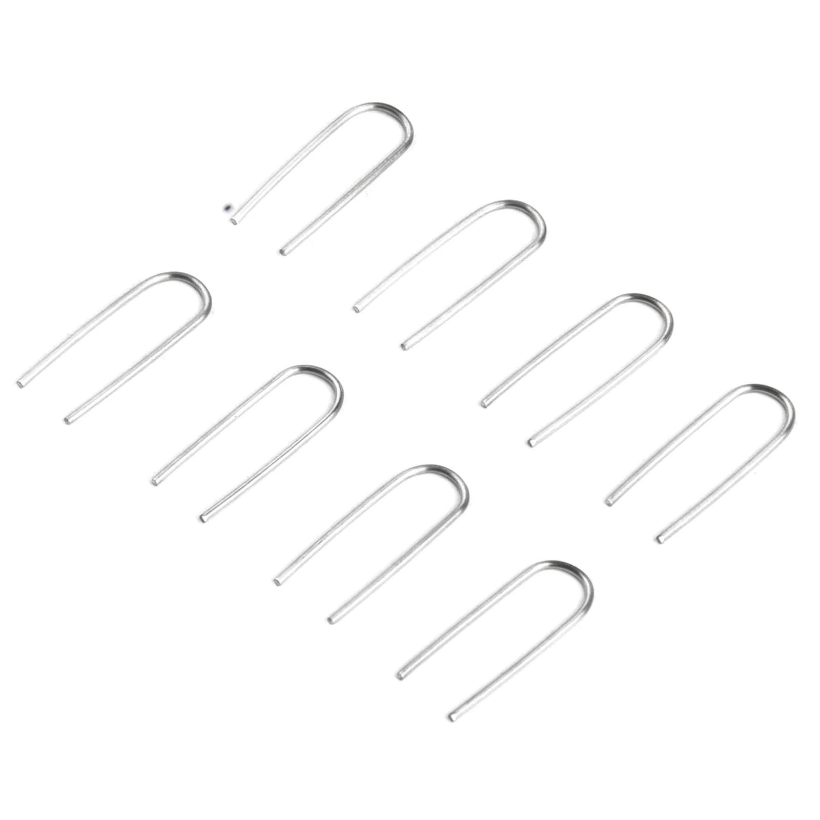 Temperature Nichrome Wire Jump /Rings 21 Gauge U-Shaped Ceramic Hanging Hook /2x0.6Cm For Ceramic Ornaments /Pendants Jewelry
