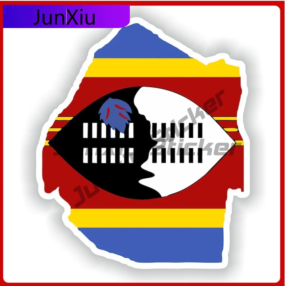 

Swaziland National Flag And Emblem Map Shape Stickers Personalized Custom Vinyl Decal Decoration Car Scratch Cover Sticker Suv