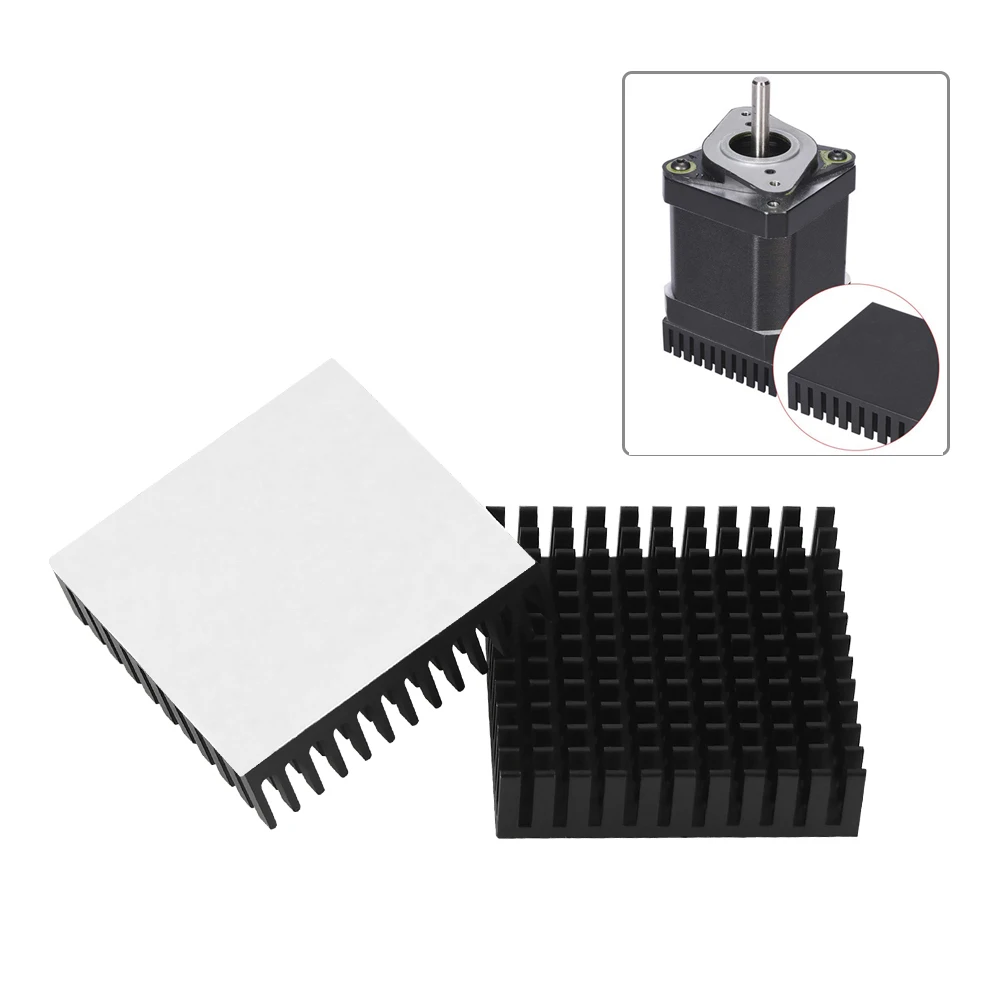 3D Printer Parts Heatsink Aluminum Cooling Heat Sink Radiator Heat Dissipation for Nema17 42 Stepper Motor 40x40x11mm