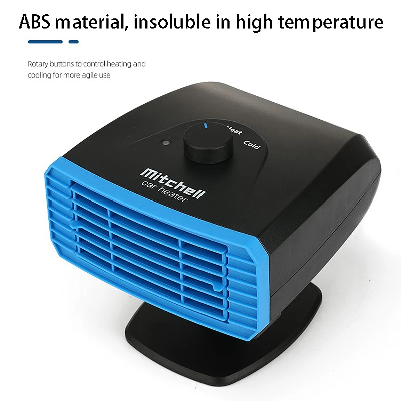 Universal Portable Heaters for Cars Trucks 12V 360°Adjustable Heater Cooling Fan Windshield Defroster