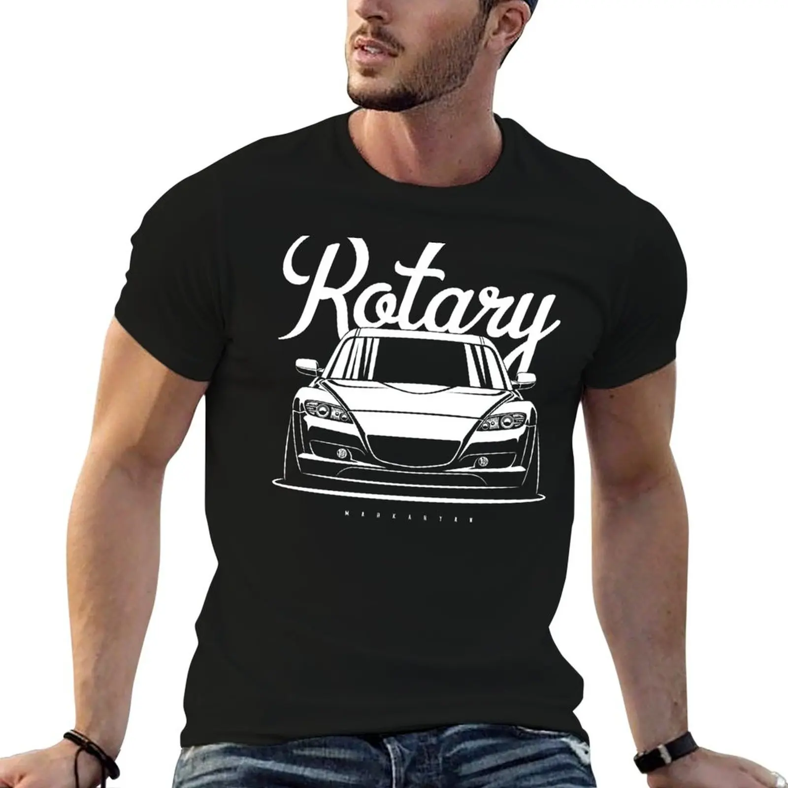 

Rotary RX8 T-Shirt man t shirt heavy cotton t shirt custom print T-Shirt