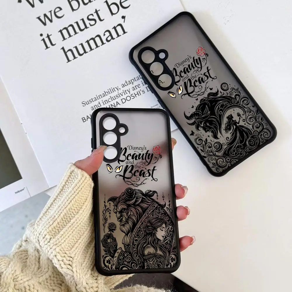 Disney Beauty And The Beast Couple Case For Samsung Galaxy S25 S24 S23 S22 S21 S20 Ultra Fe S10 Plus Cqoue S24Ultra Matte Covers