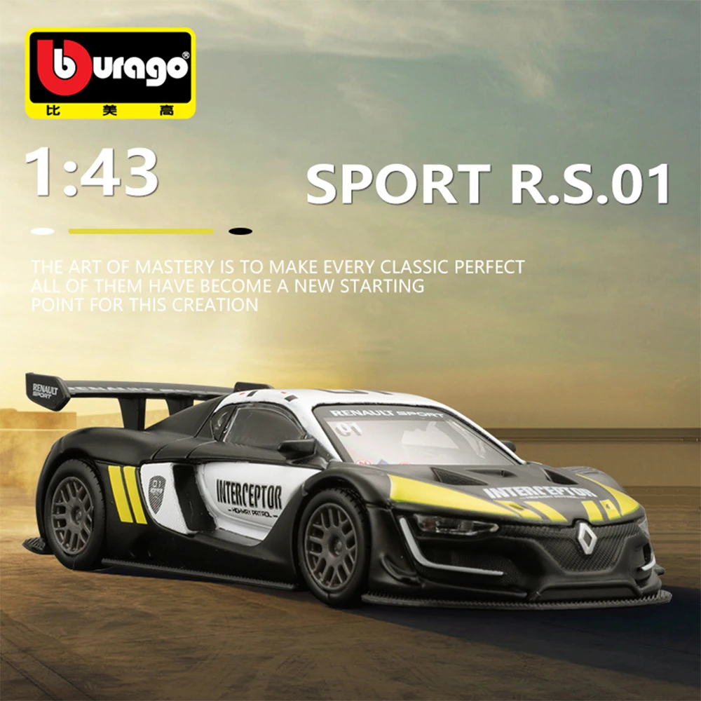 Bburago 1:43 Renault Sport R.S.01 Alloy Die-cast Car Model Collectible Miniature Cars Model Toys Children's Gift Original