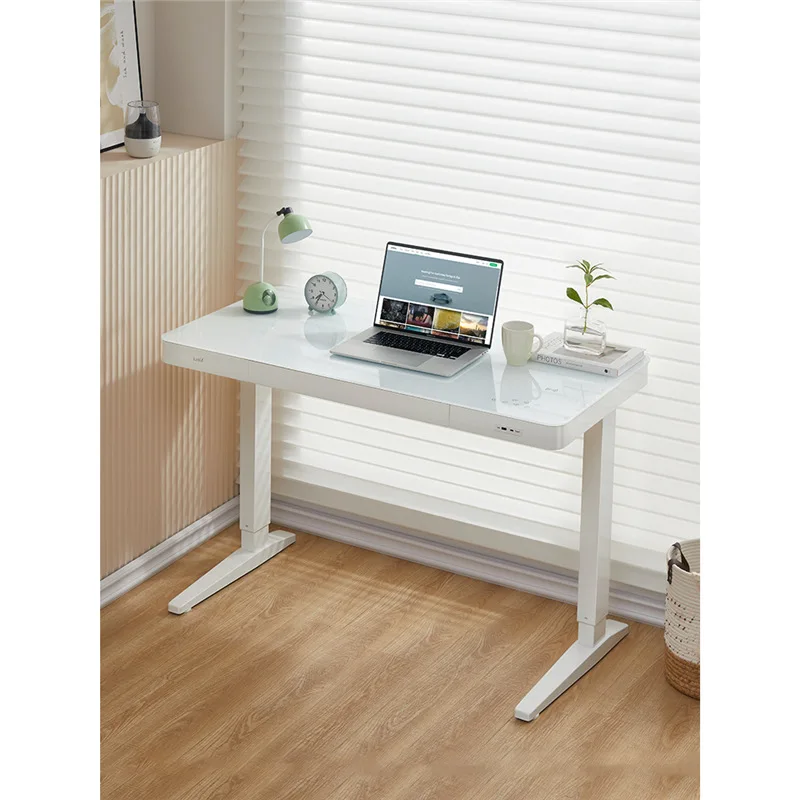 

Tempered glass desk household table writing desk study table electric computer