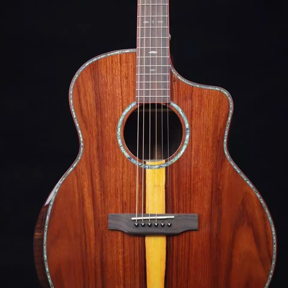 Handmade Santos Rosewood 41-Inch Single-Board Classic Style Guitar for Beginners JF Barrel Singing