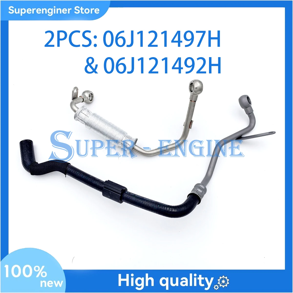 

06J121497H 06J121492C Шланг возврата охлаждающей жидкости турбины системы охлаждения для Volkswagen Golf Audi A3 Q2 2.0L 2015-2018 06J121497G