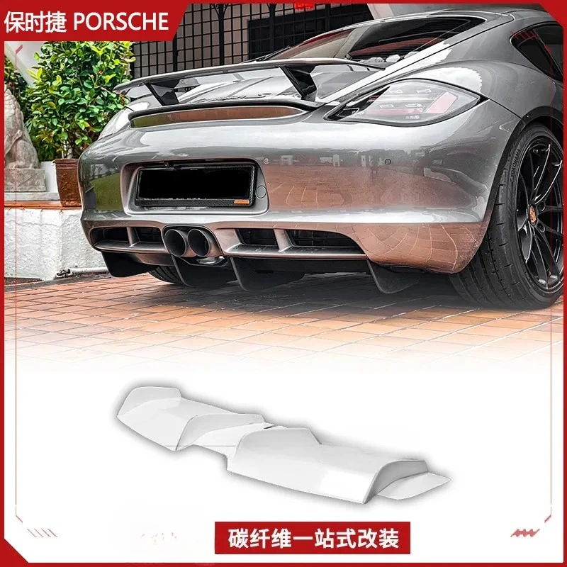 Suitable for Porsche Caymans Cayman 987 EPAGT Carbon Fiber Lip Spoiler Rear Base Plate