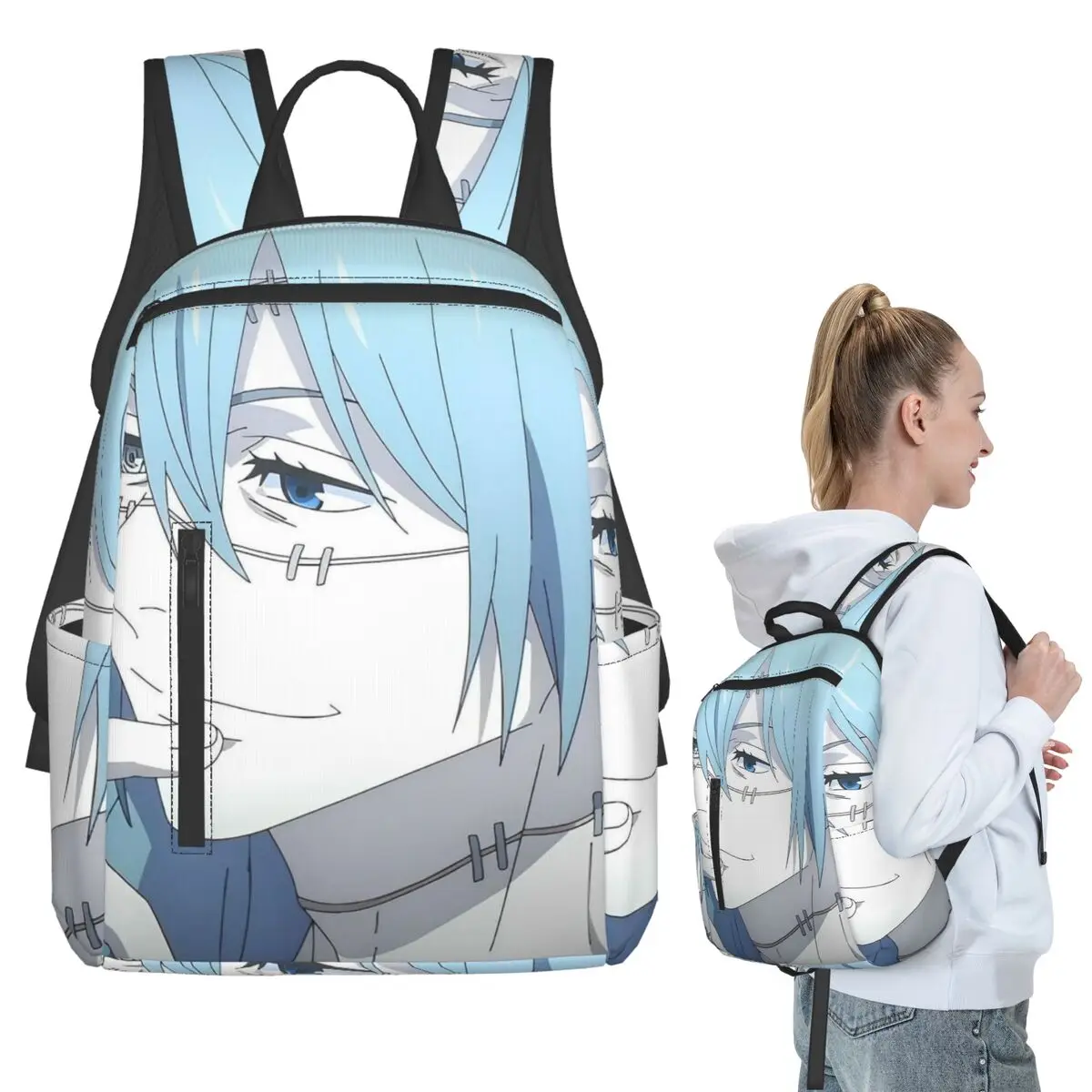 呪術廻戦マヒトアニメバックパック学生男の子女の子ブックバッグ子供スクールバッグコンピュータショルダーバッグ男性女性用