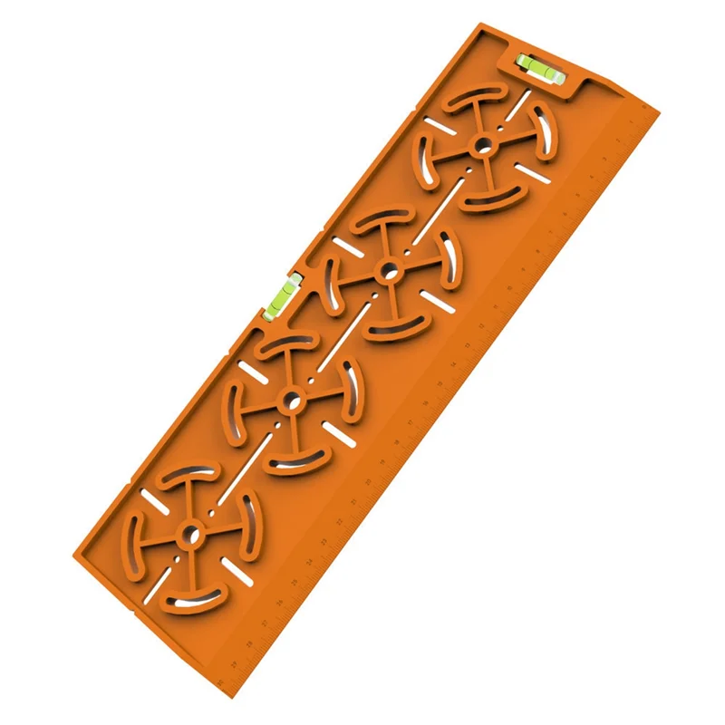 AAAF para soquetes/modelo de perfuração de caixas montadas embutidas com régua de 30 cm e instalação elétrica de nível de espírito integrado, Drywa