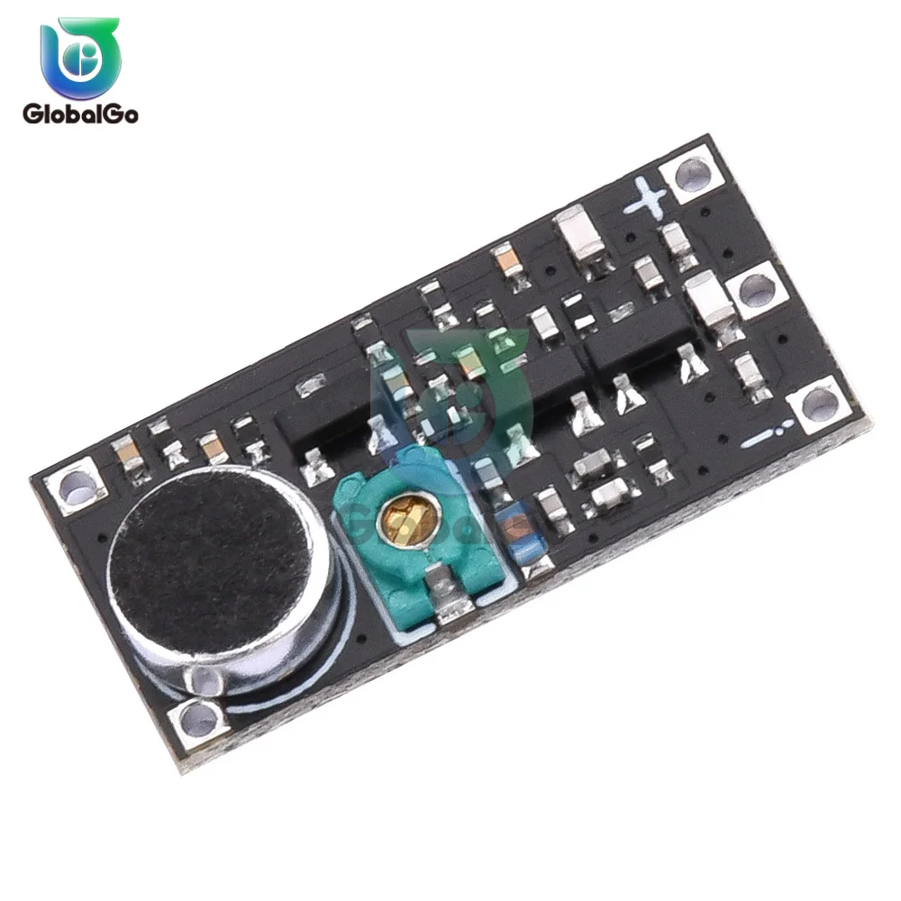 Modulo Trasmettitore FM 88-115MHz con Microfono DC 2V 12V 9mA Wireless Auto FM Radio Trasmitter Board per Arduino Fai Da Te