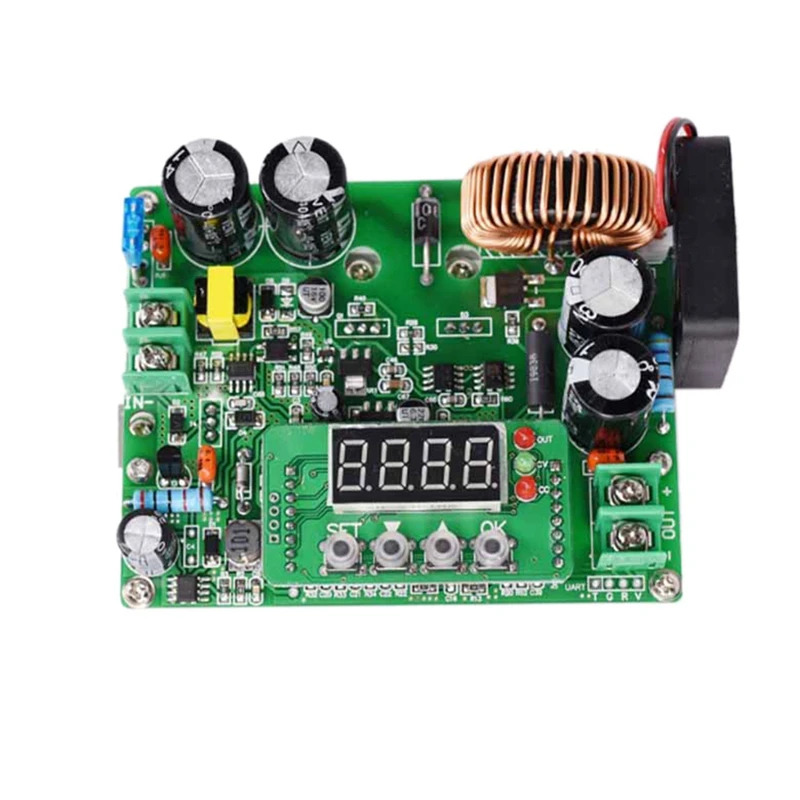 DC Buck Converter, DC To DC Buck Power Module 10V-65V To 0-60V 0-12A Adjustable Voltage Regulator Transformer Board Durable