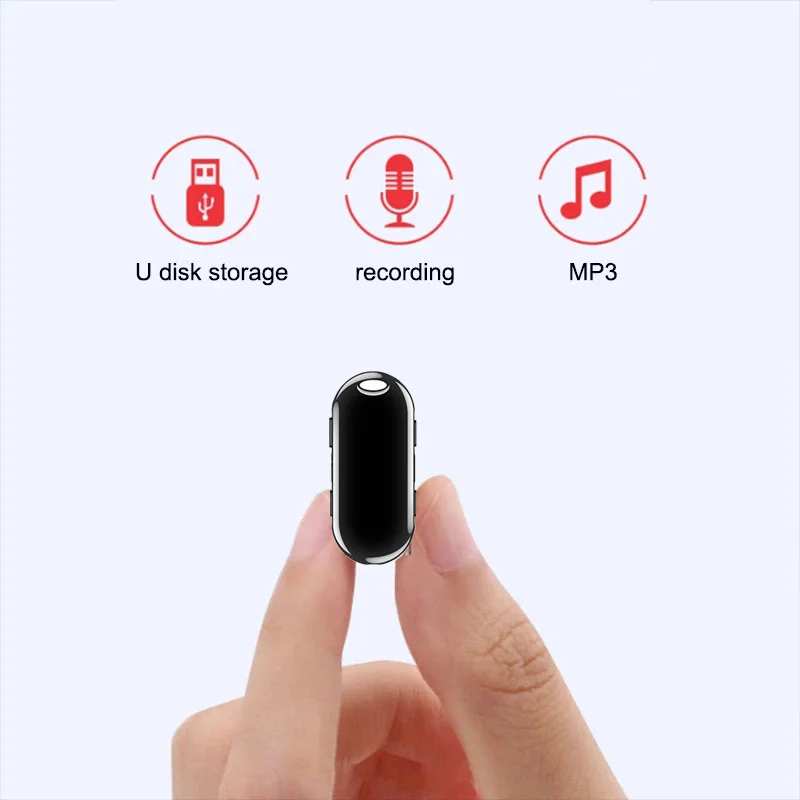 8-32GB Tiny Pen Voice Recorder Mini Pendant Digtal Sound Recorder Small USB Activated Audio Dictaphone Espia Micro Mp3 Player