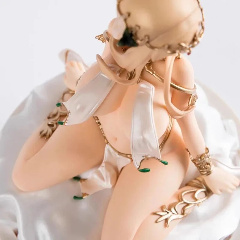 12cm anime elf lírio figura de ação sexy menina nu estátua caso carro modelo decoração desktop ornamentos adulto coleção brinquedos meninos presentes