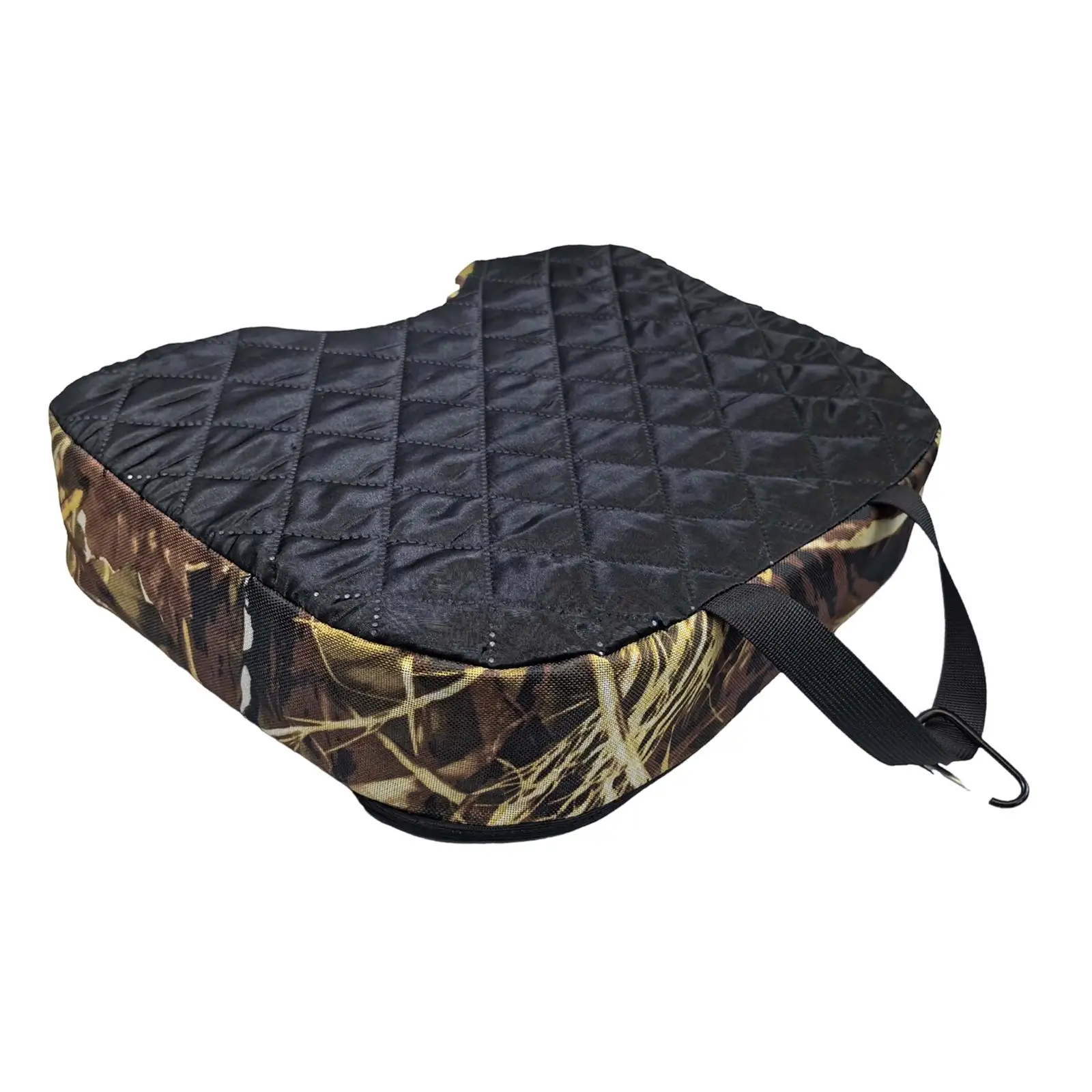 Hunting Seat Cushion Pad Thickened with Carabiner Lightweight Camping Cushion Sit Mat for Stadium Travel Picnic Backpacking