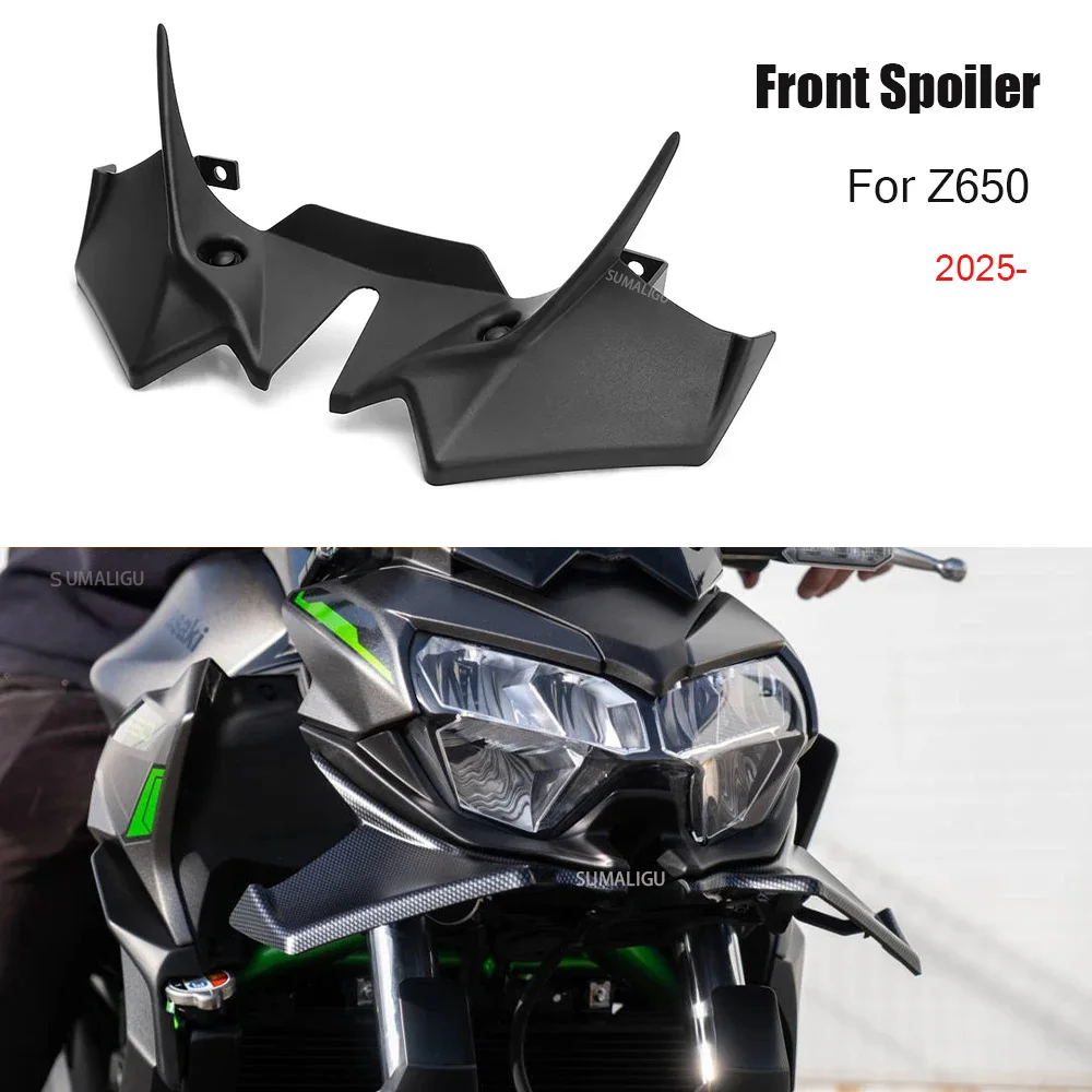 

For Kawasaki Z650 Z 650 2021-2025 Motorcycle Accessories Front Spoiler Winglets Aerodynamic Wing Spoiler Front Fairing