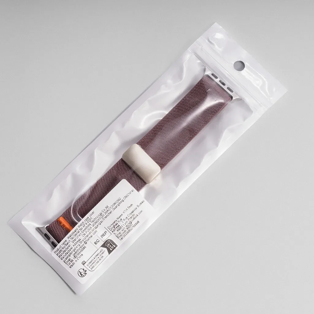 حزام حلقة مرن من النايلون المغناطيسي لساعة أبل الترا باند 49 ملم 45 44 46 42 38 40 41 ملم سوار معصم قابل للتمدد لـ Series10 9 8 7 6