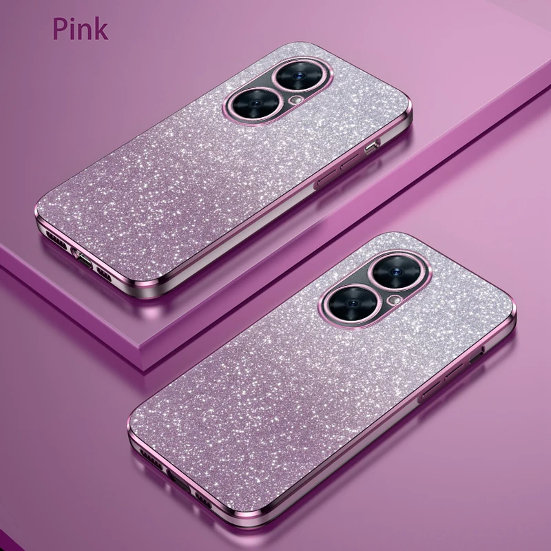 For Huawei Nova 11i Case Huawei Nova 11i Phone Case MAO-LX9 MAO-LX9N Luxury Gradient Glitter Plating Silicone Back Cover Funda