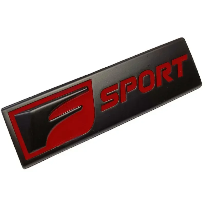 3D metallo nero rosso FSPORT emblema auto parafango distintivo posteriore tronco decalcomanie per accessori Lexus