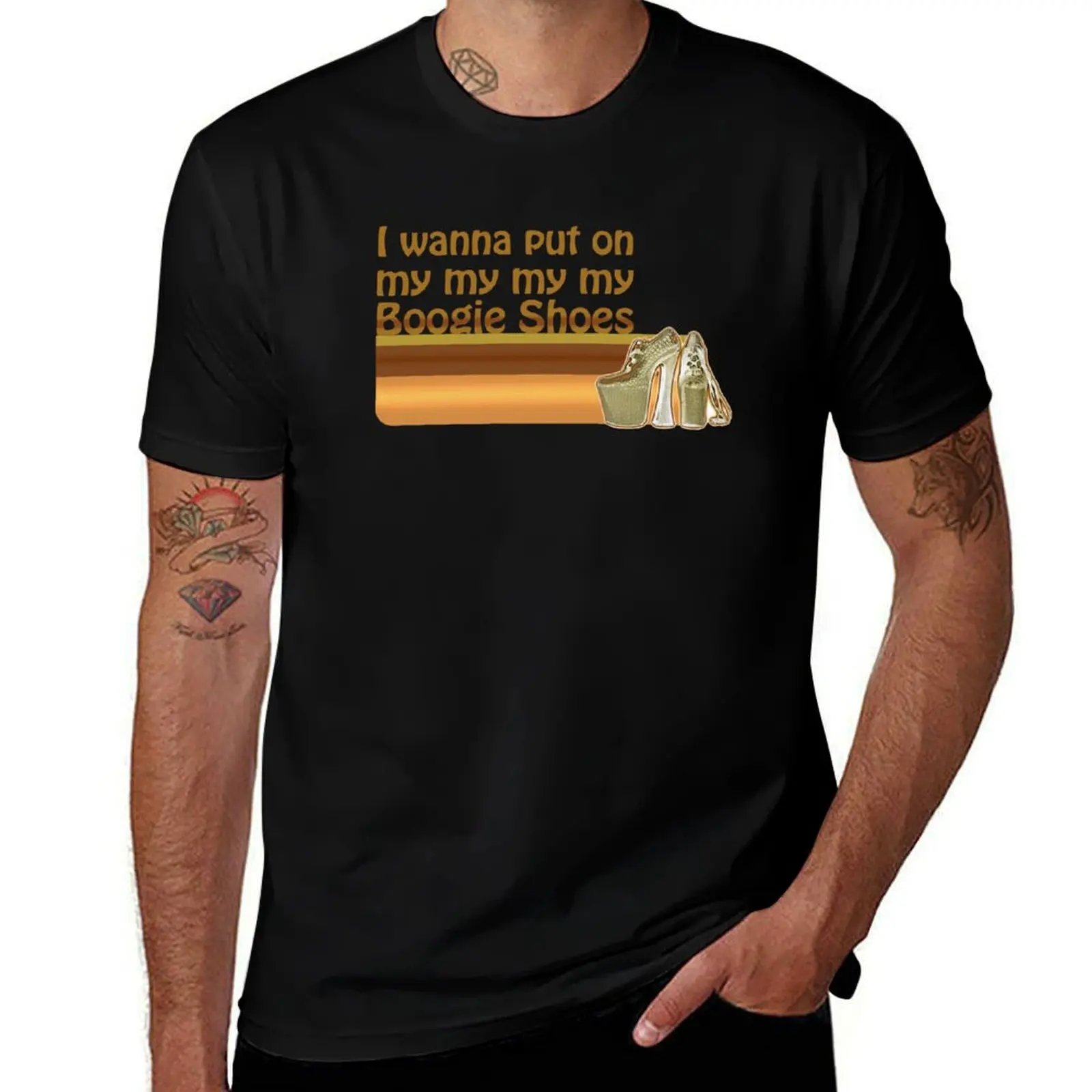 

Boogie Shoes Disco Shirt T-Shirt man t shirt heavy cotton cotton t shirt man